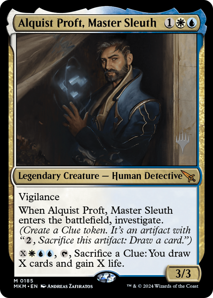 Alquist Proft, Master Sleuth (Promo Pack) [Murders at Karlov Manor Promos] Foil