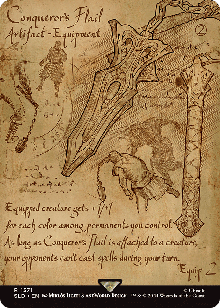 Conqueror's Flail (SLD-1571) - Secret Lair Drop (Borderless) Foil