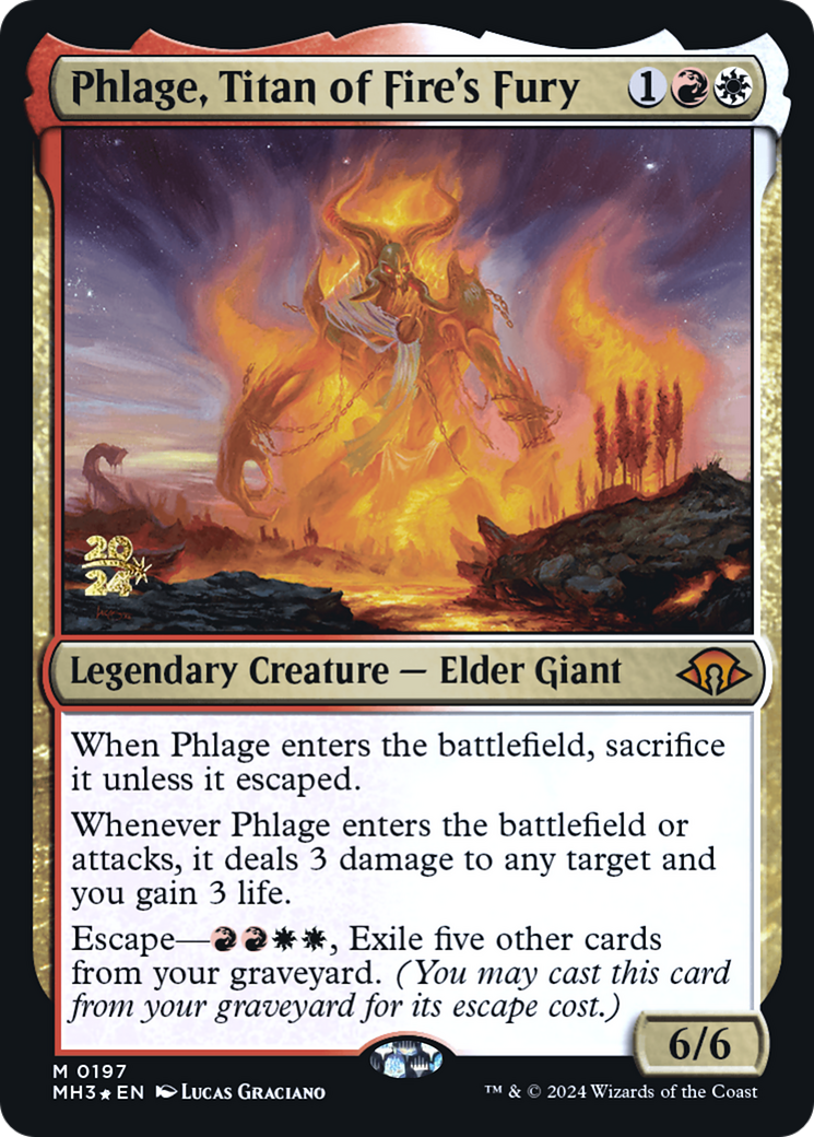Phlage, Titan of Fire's Fury [Modern Horizons 3 Prerelease Promos]