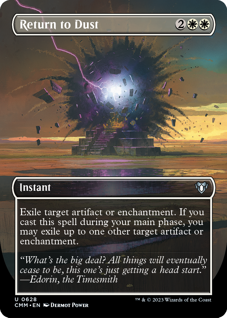 Return to Dust (Borderless Alternate Art) [Commander Masters] Foil