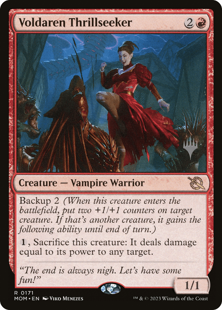 Voldaren Thrillseeker (Promo Pack) [March of the Machine Promos] Foil