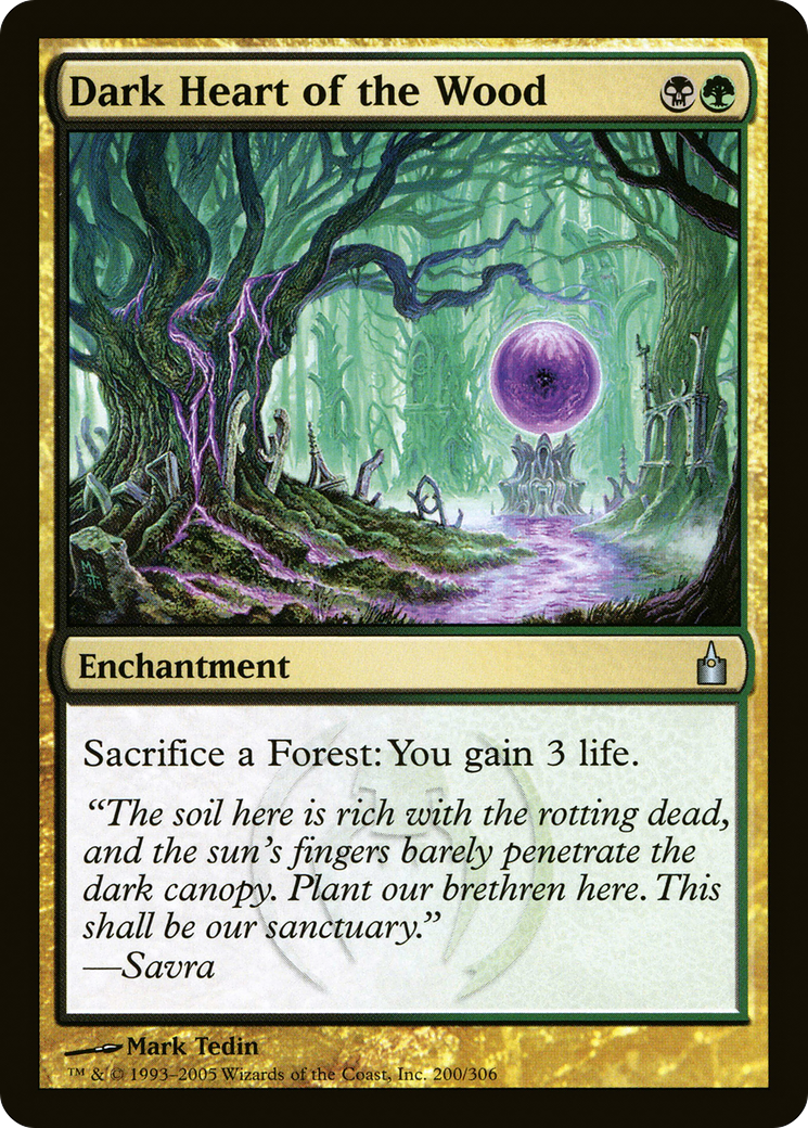 Dark Heart of the Wood [Ravnica: City of Guilds] Foil