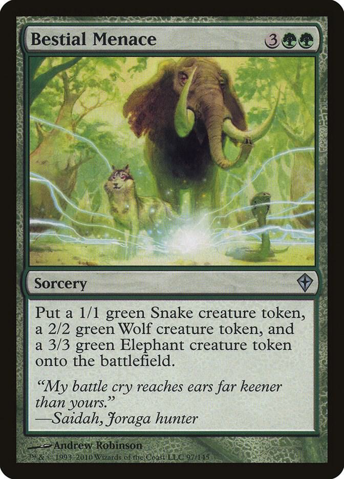 Bestial Menace 97/145 (Worldwake)  - Foil