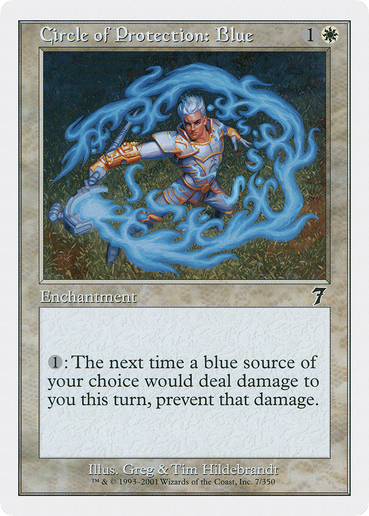 Circle of Protection: Blue [Seventh Edition] Foil