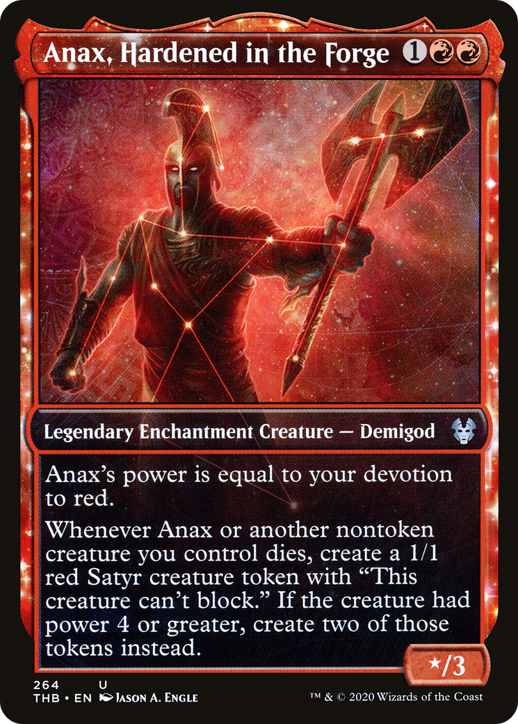 Anax, Hardened in the Forge (Showcase) [Theros Beyond Death] Foil