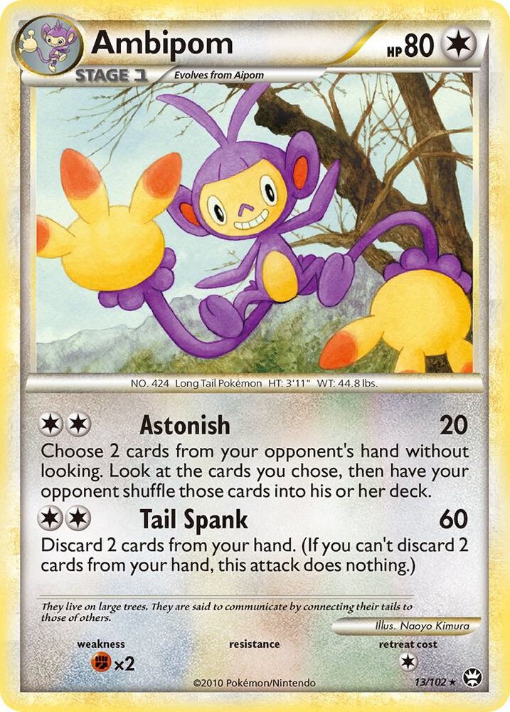 Ambipom 13/102 (Triumphant)  - Reverse Holofoil