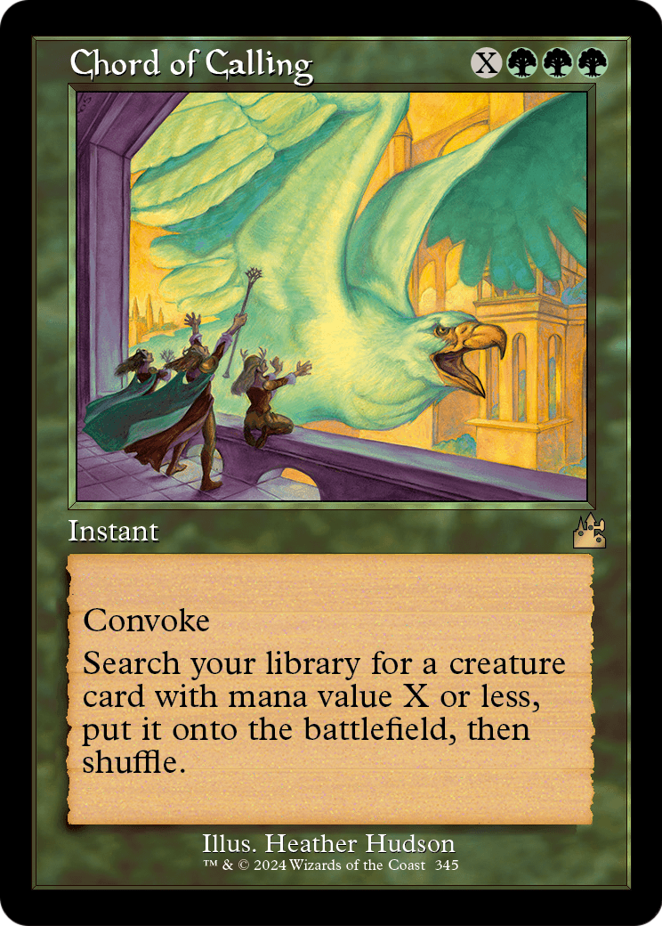 Chord of Calling (Retro Frame) [Ravnica Remastered] Foil