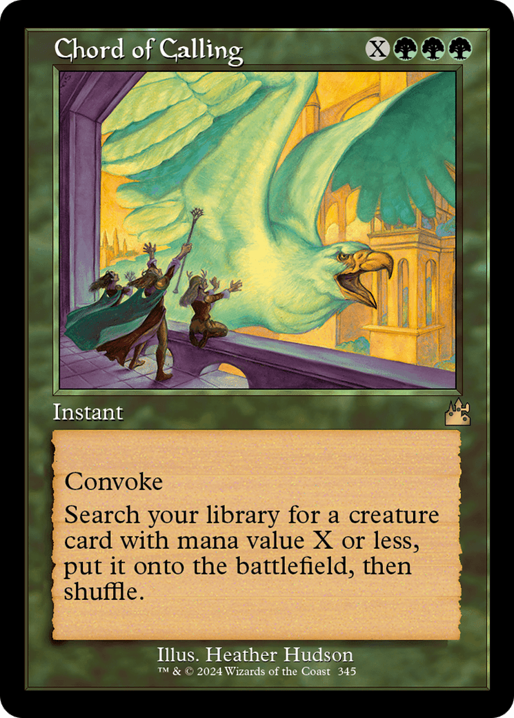 Chord of Calling (Retro Frame) [Ravnica Remastered] Foil