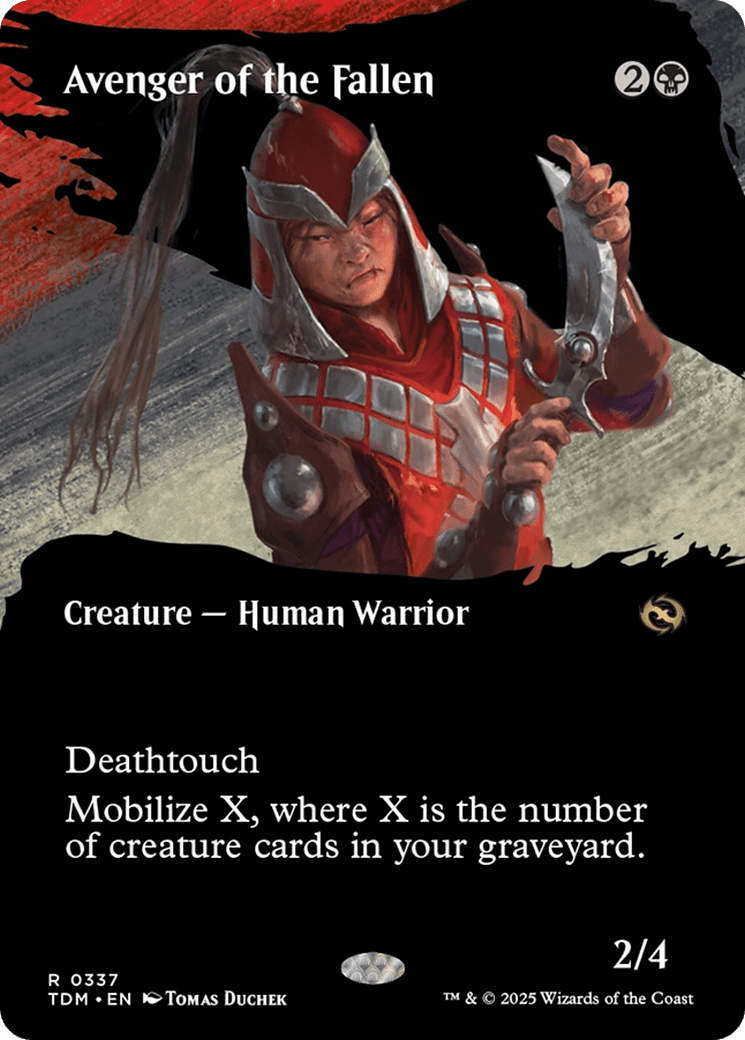 Avenger of the Fallen (Borderless) (337) [Tarkir: Dragonstorm]