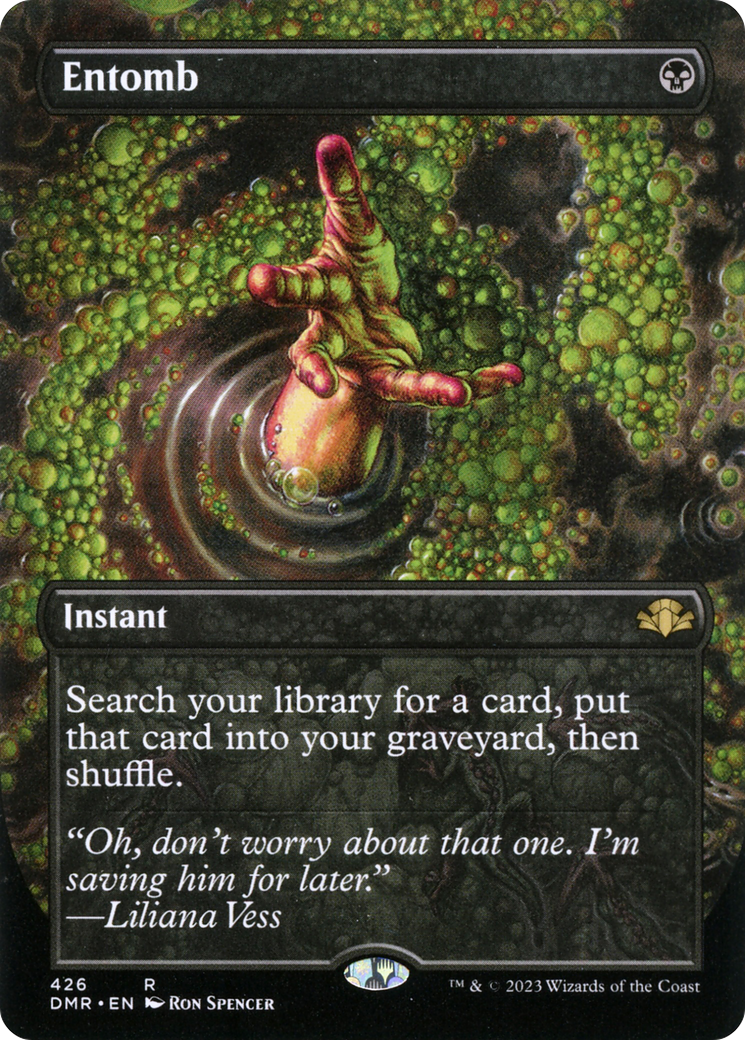 Entomb (Borderless Alternate Art) [Dominaria Remastered] Foil