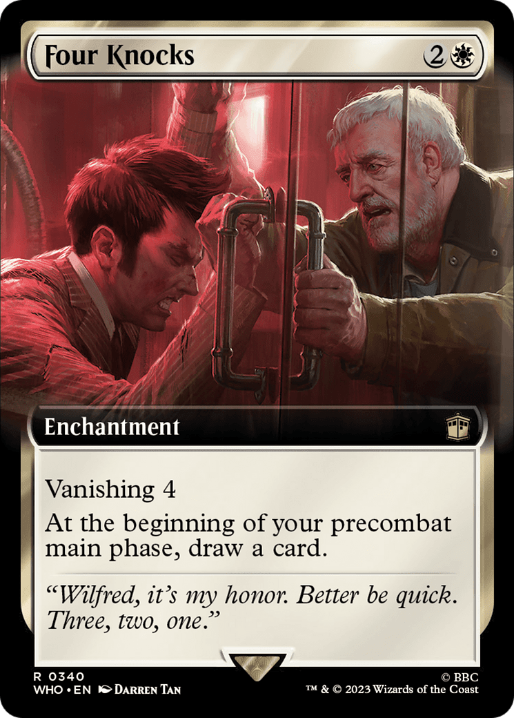Four Knocks (Extended Art) [Doctor Who] Foil
