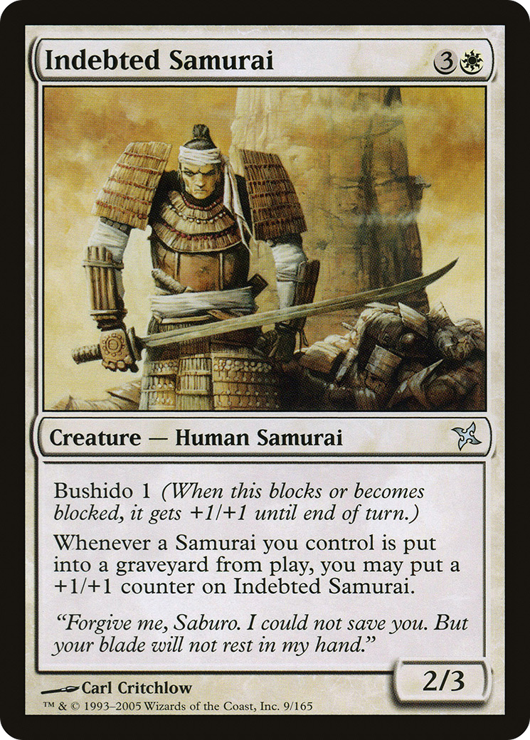 Indebted Samurai [Betrayers of Kamigawa] Foil