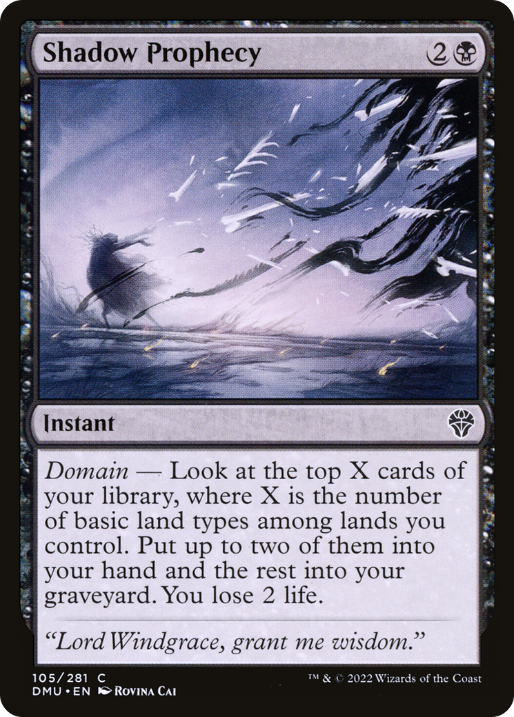 Shadow Prophecy [Dominaria United] Foil