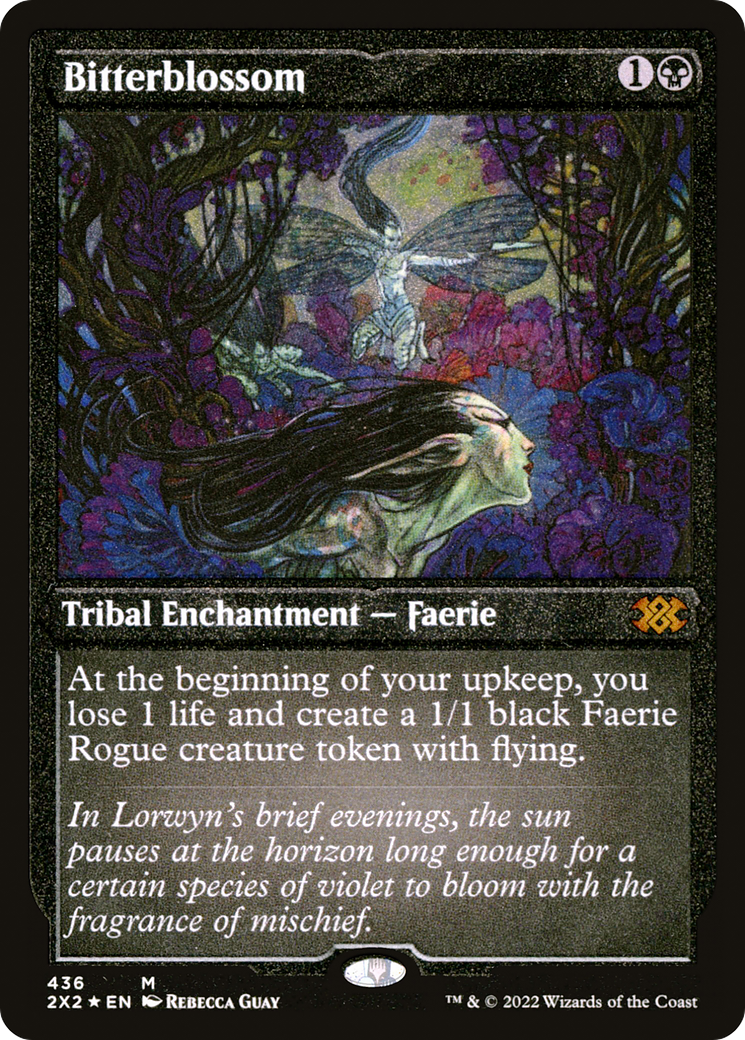 Bitterblossom (2X2-436) - Double Masters 2022 Etched Foil