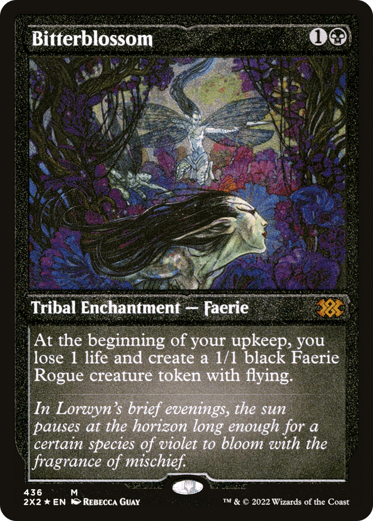 Bitterblossom (2X2-436) - Double Masters 2022 Etched Foil