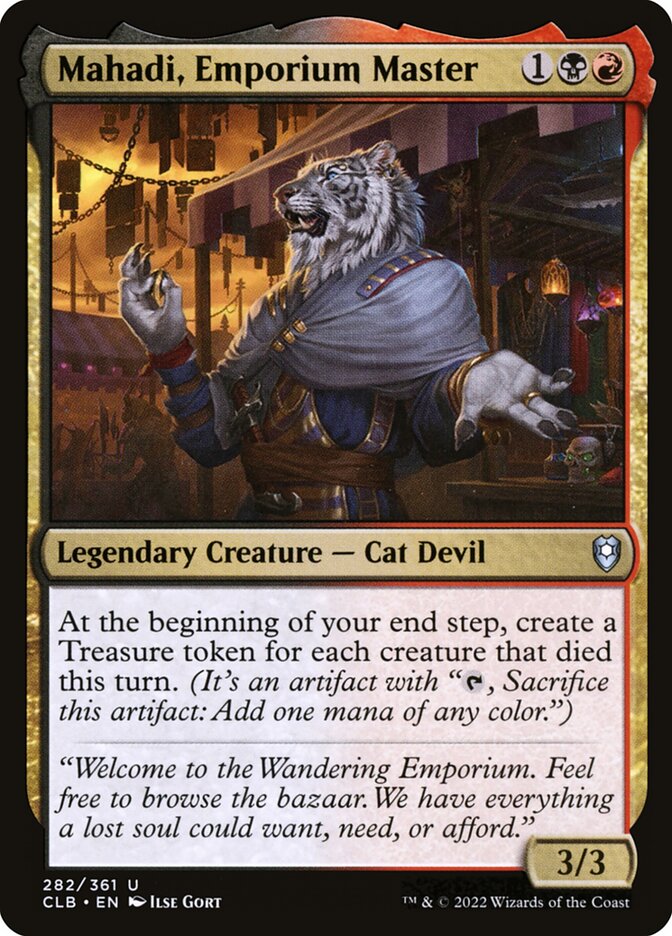 Mahadi, Emporium Master 282 (Commander Legends: Battle for Baldur's Gate) 