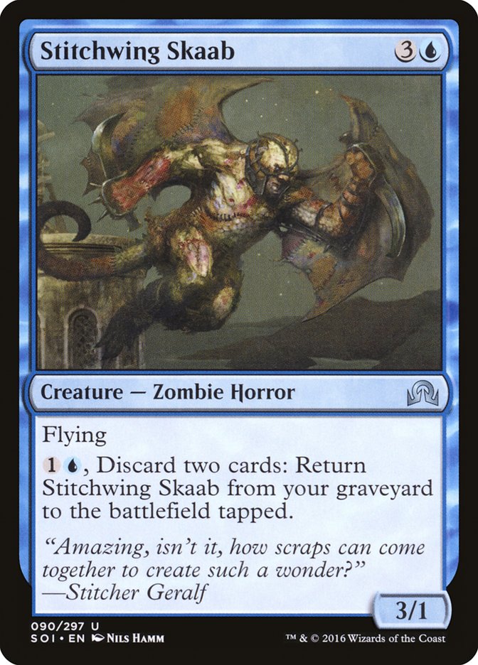 Stitchwing Skaab 90/297 (Shadows over Innistrad)  - Foil