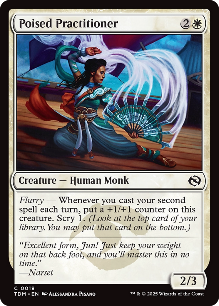 Poised Practitioner (018) [Tarkir: Dragonstorm]  Foil
