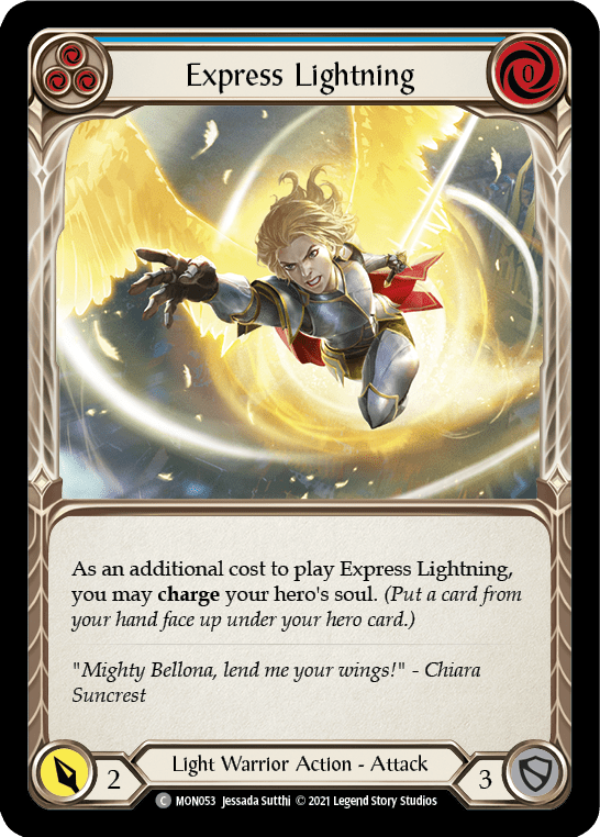 Express Lightning (Blue) [MON053] (Monarch)  1st Edition Normal