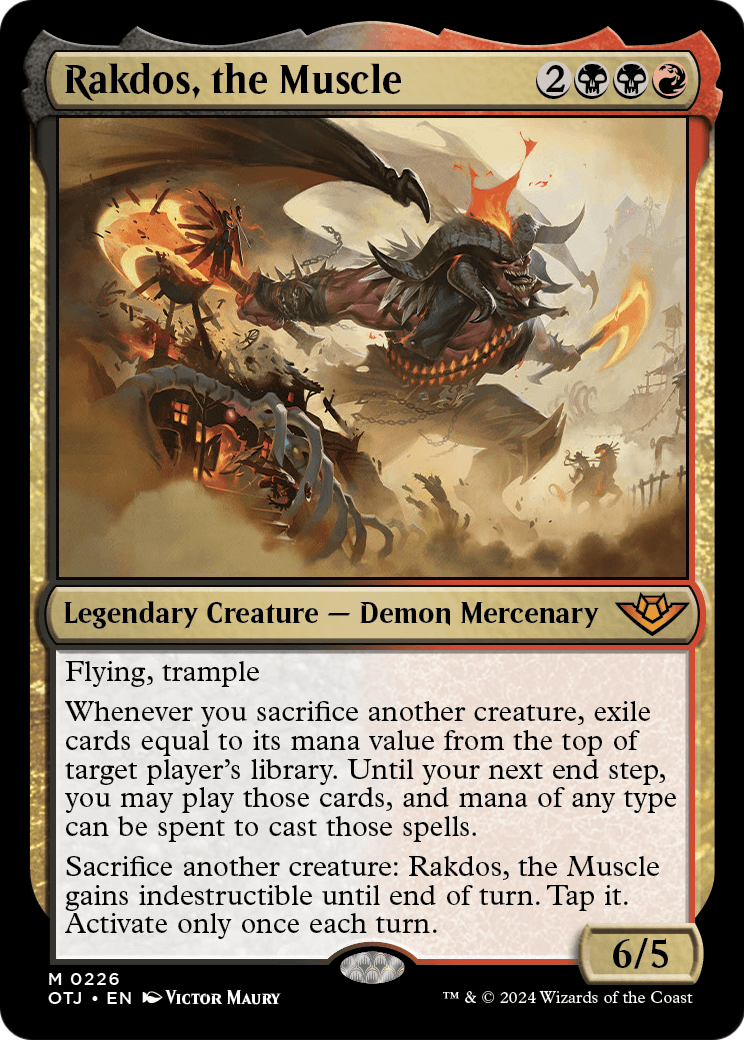 Rakdos, the Muscle [Outlaws of Thunder Junction] Foil
