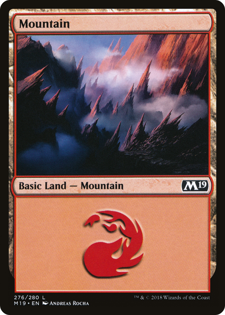 Mountain (276) [Core Set 2019] Foil