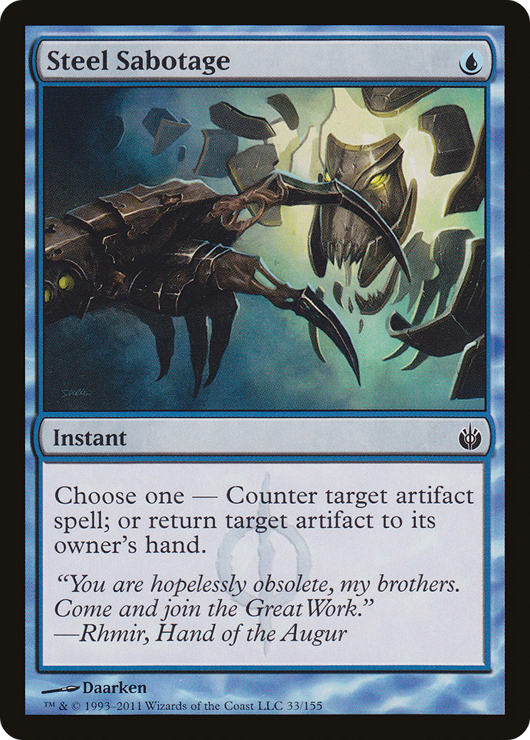 Steel Sabotage [Mirrodin Besieged] Foil