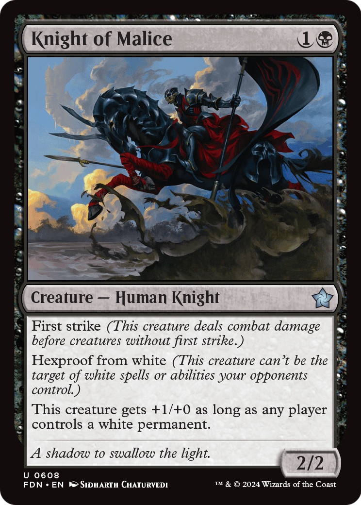 Knight of Malice (FDN-608) - Foundations