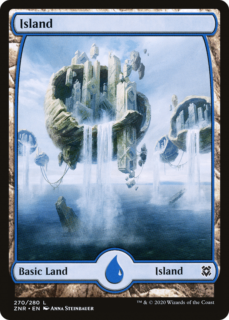Island (270) [Zendikar Rising] Foil
