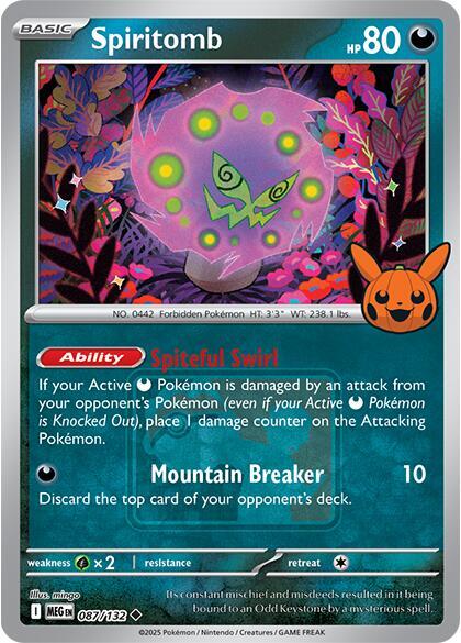 Spiritomb Pokeween 2025 087/132 (Miscellaneous Cards & Products)  - Reverse Holofoil