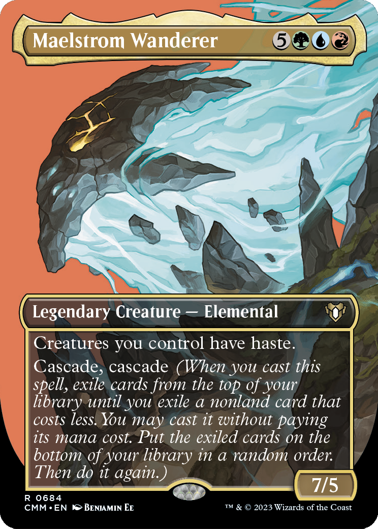 Maelstrom Wanderer (Borderless Profile) [Commander Masters] Foil