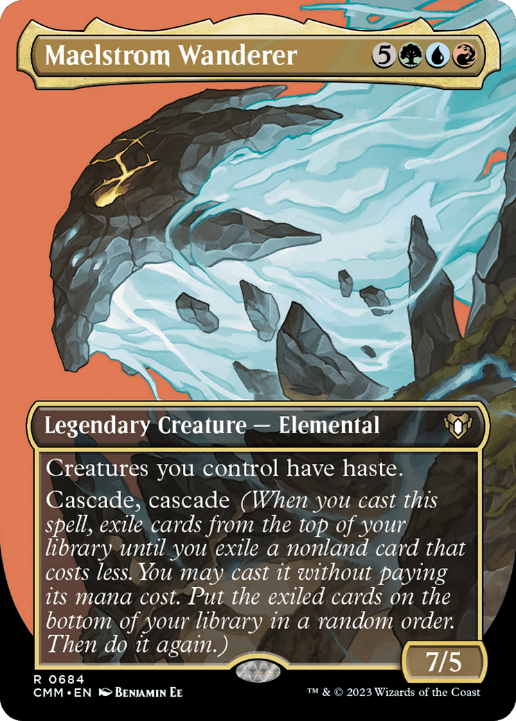 Maelstrom Wanderer (Borderless Profile) [Commander Masters] Foil