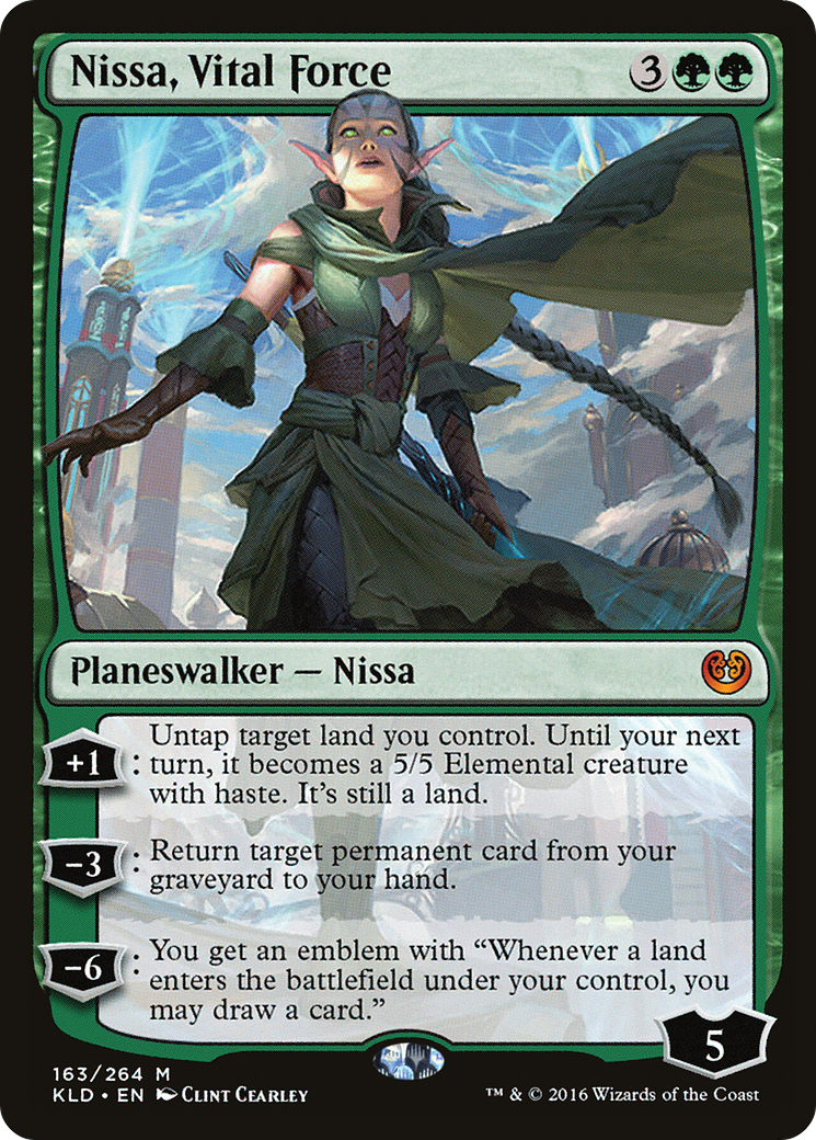Nissa, Vital Force [Kaladesh] Foil