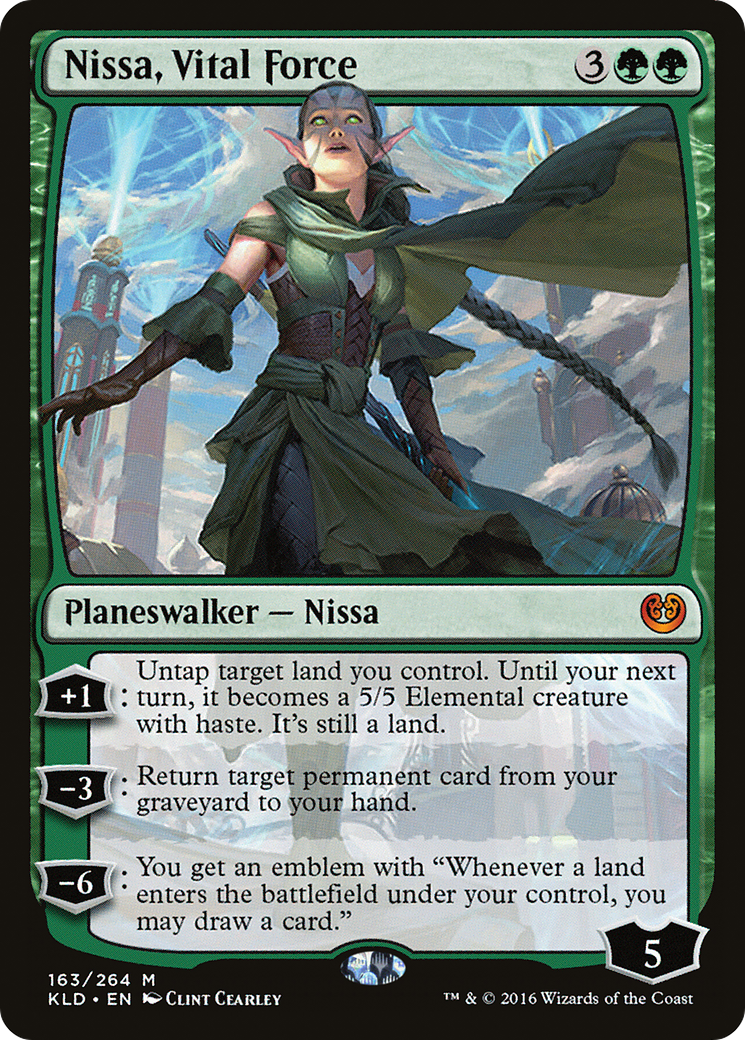 Nissa, Vital Force [Kaladesh] Foil
