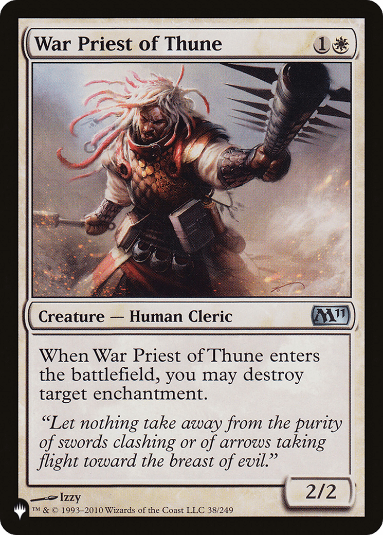 War Priest of Thune |  (M11-38) [The List]