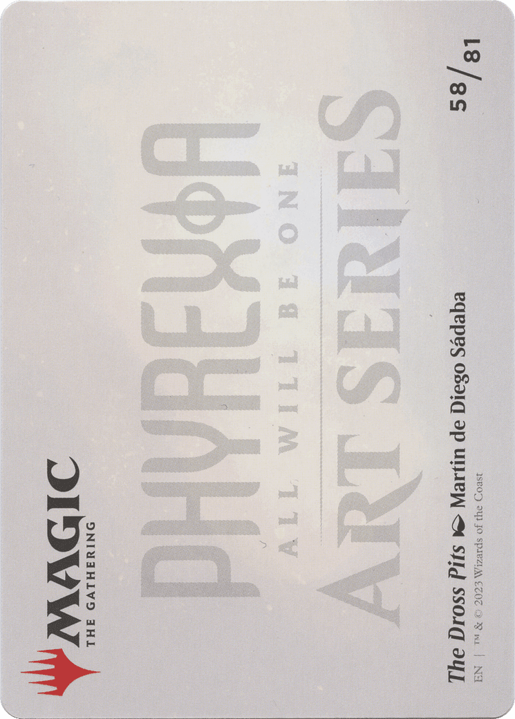 The Dross Pits // The Dross Pits (AONE-058) - Phyrexia: All Will Be One Art Series (Borderless)
