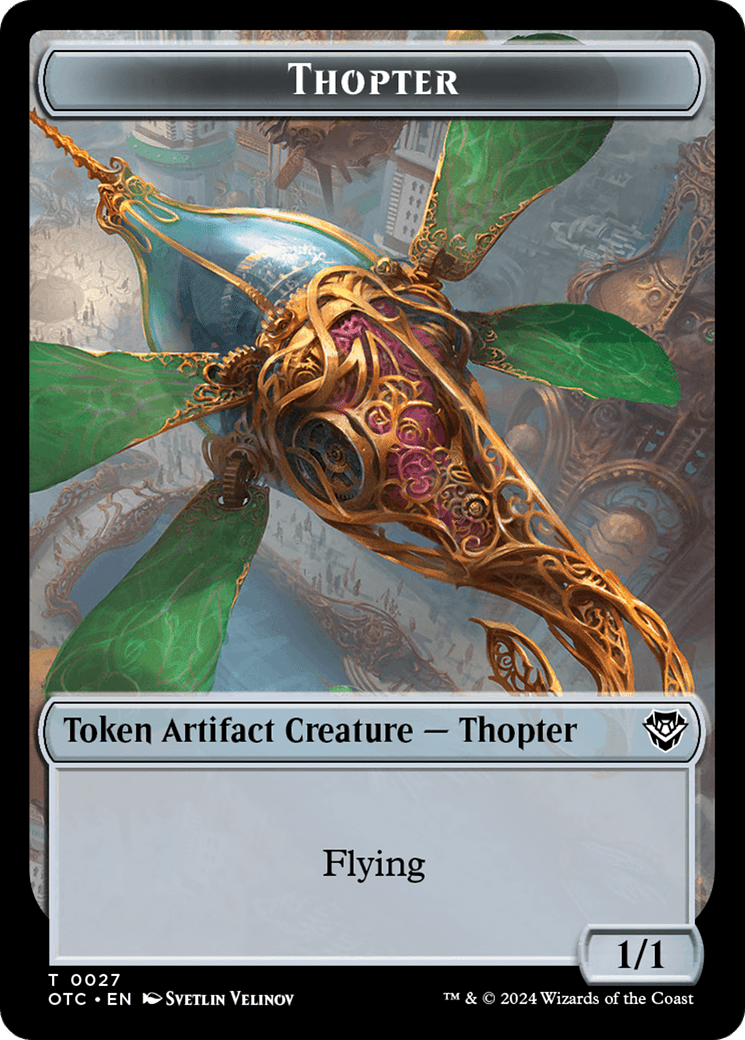 Thopter (TOTC-027) - Outlaws of Thunder Junction Commander Tokens Foil