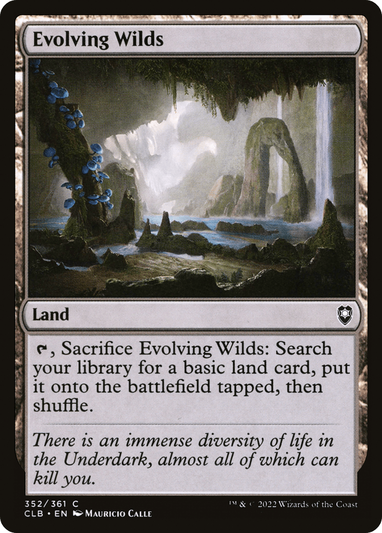 Evolving Wilds [Commander Legends: Battle for Baldur's Gate] Foil