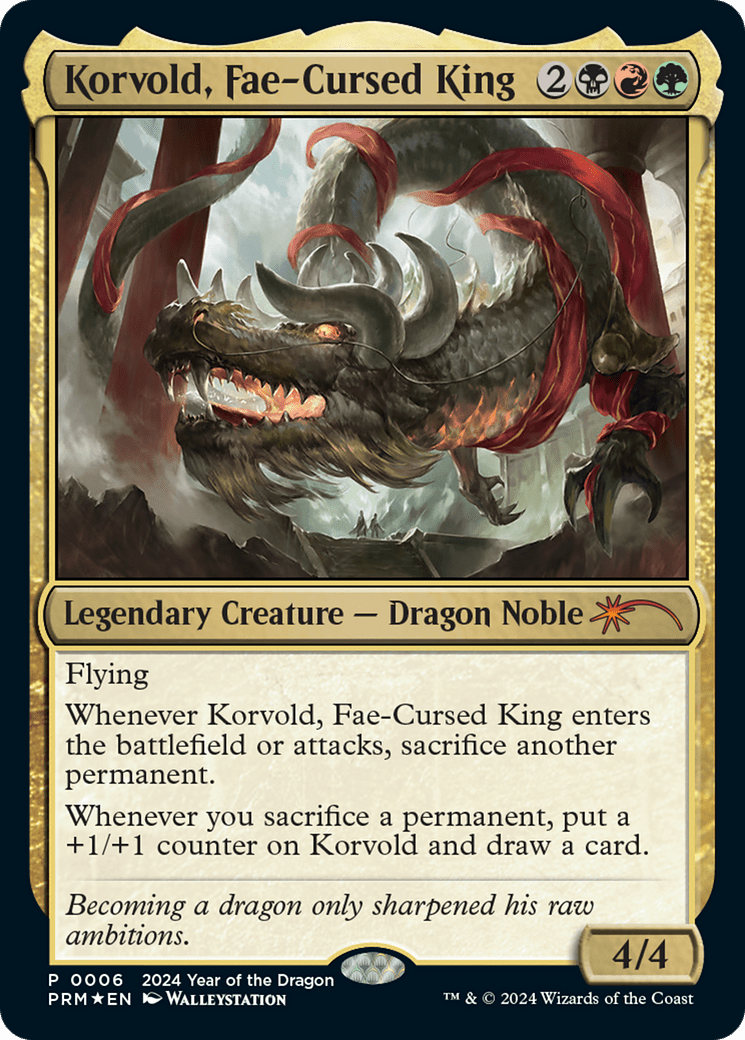 Korvold, Fae-Cursed King (PL24-006) - Year of the Dragon 2024 Foil