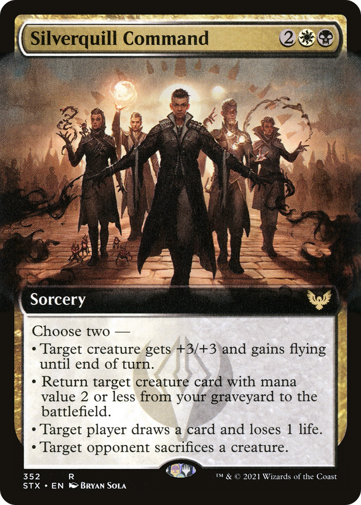 Silverquill Command (Extended Art) [Strixhaven: School of Mages] Foil