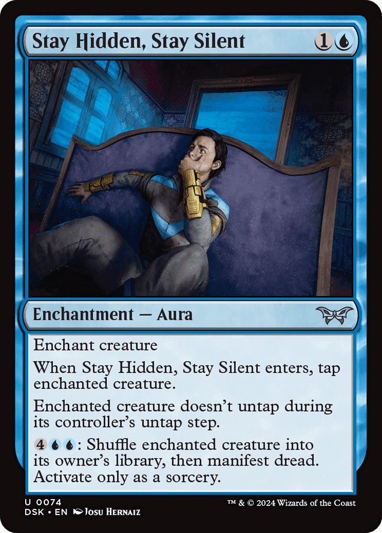Stay Hidden, Stay Silent (0074) [Duskmourn: House of Horror] Foil