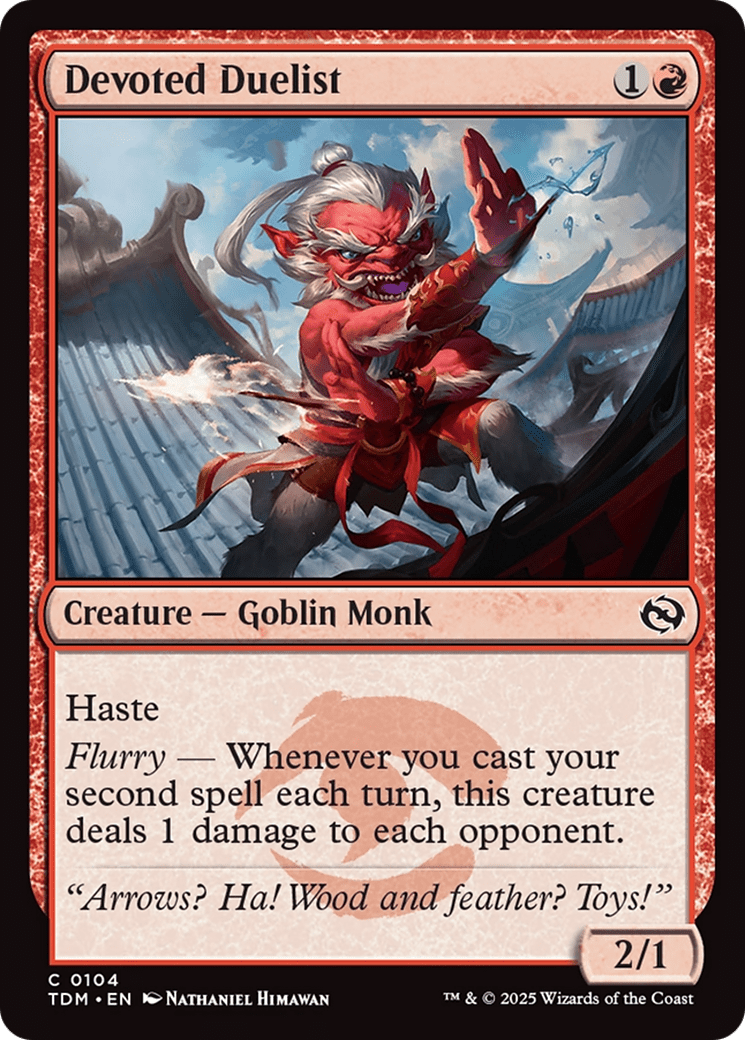 Devoted Duelist (104) [Tarkir: Dragonstorm]  Foil