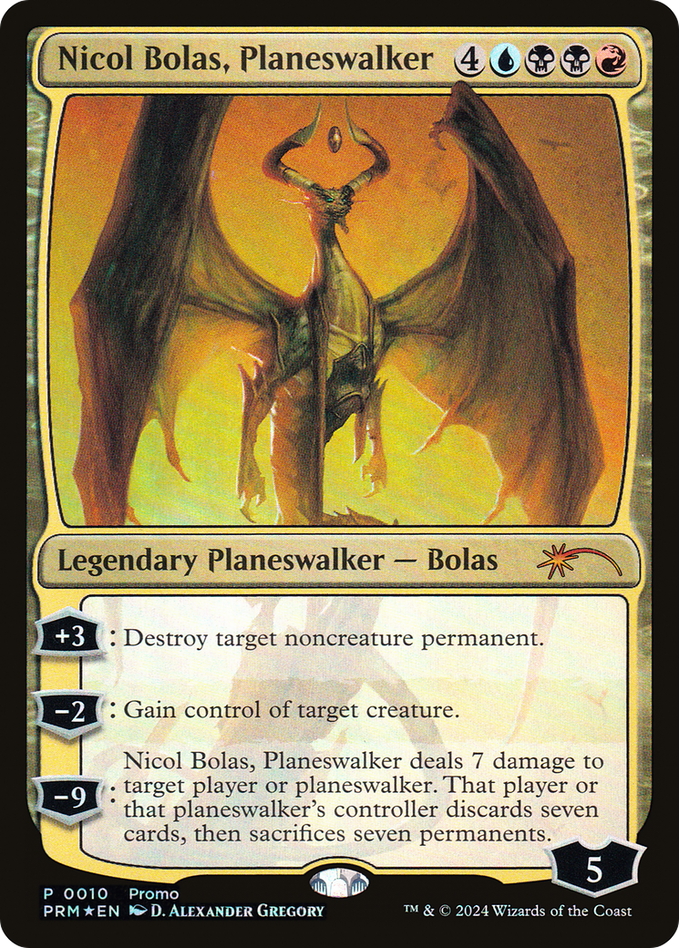 Nicol Bolas, Planeswalker (010) [Unique and Miscellaneous Promos]  Foil