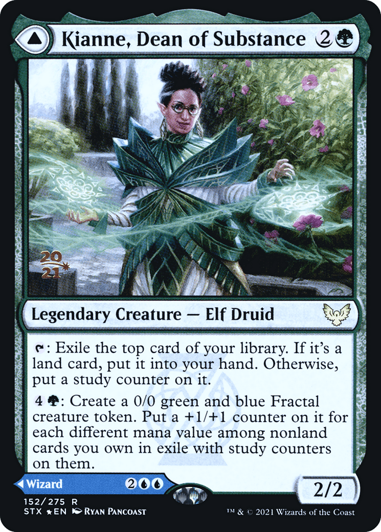 Kianne, Dean of Substance // Imbraham, Dean of Theory [Strixhaven: School of Mages Prerelease Promos]