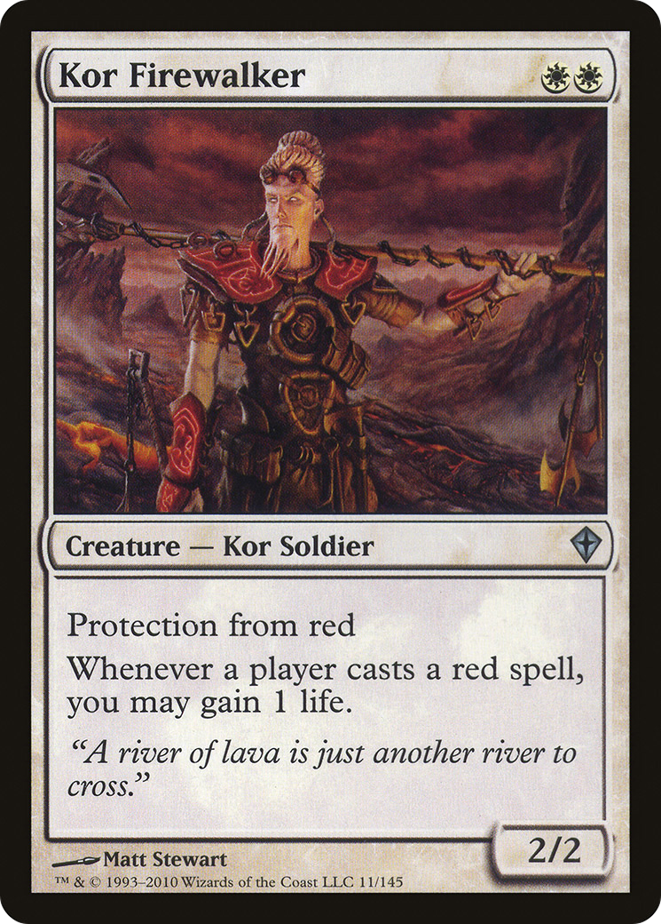 Kor Firewalker [Worldwake] Foil