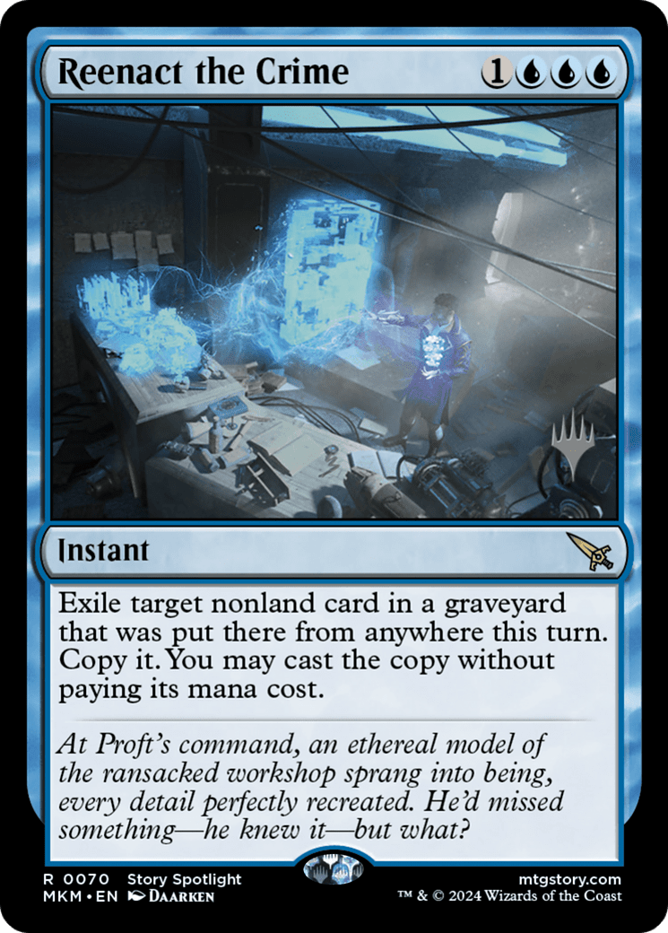 Reenact the Crime (Promo Pack) [Murders at Karlov Manor Promos] Foil