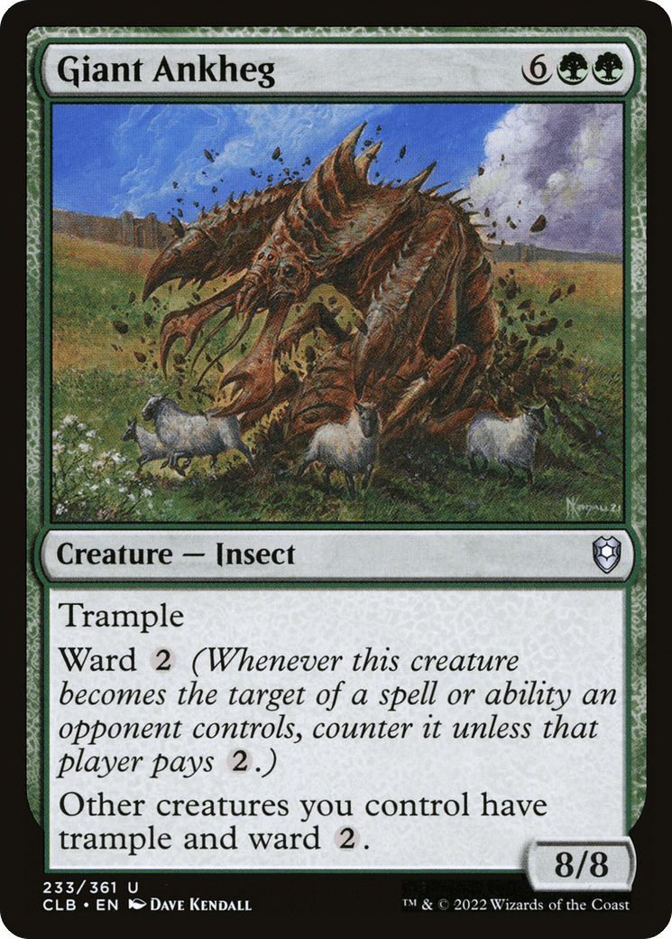 Giant Ankheg [Commander Legends: Battle for Baldur's Gate] Foil