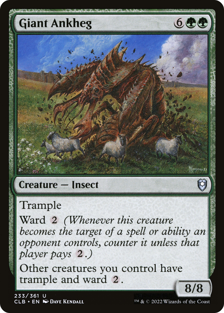 Giant Ankheg [Commander Legends: Battle for Baldur's Gate] Foil