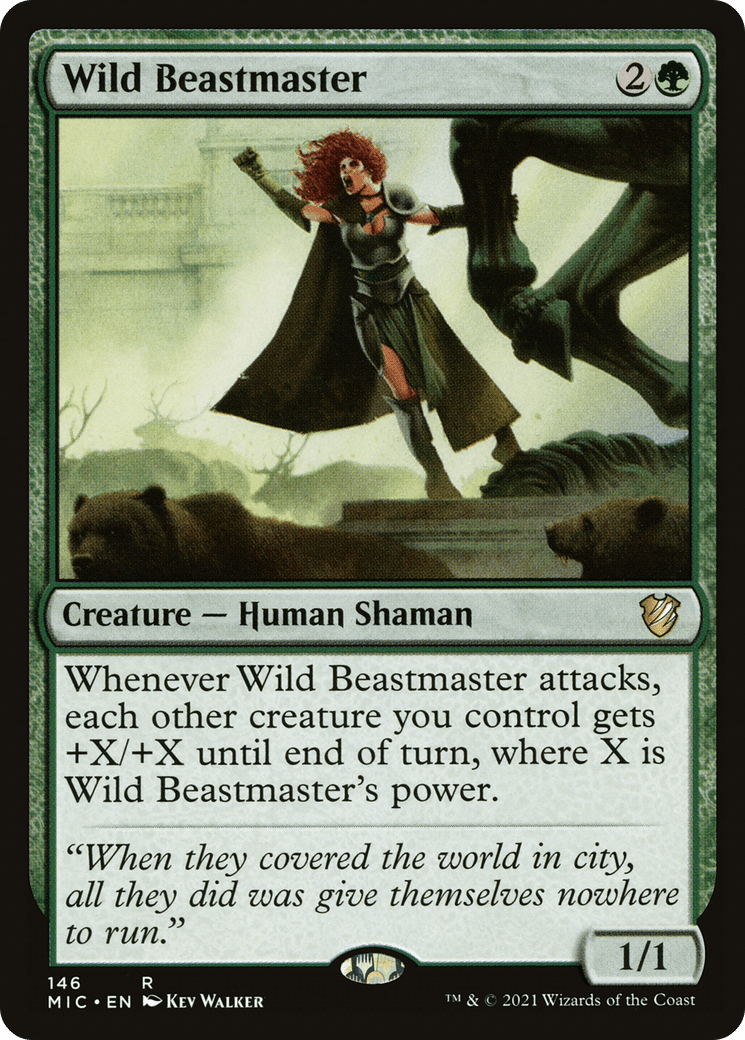 Wild Beastmaster [Innistrad: Midnight Hunt Commander]
