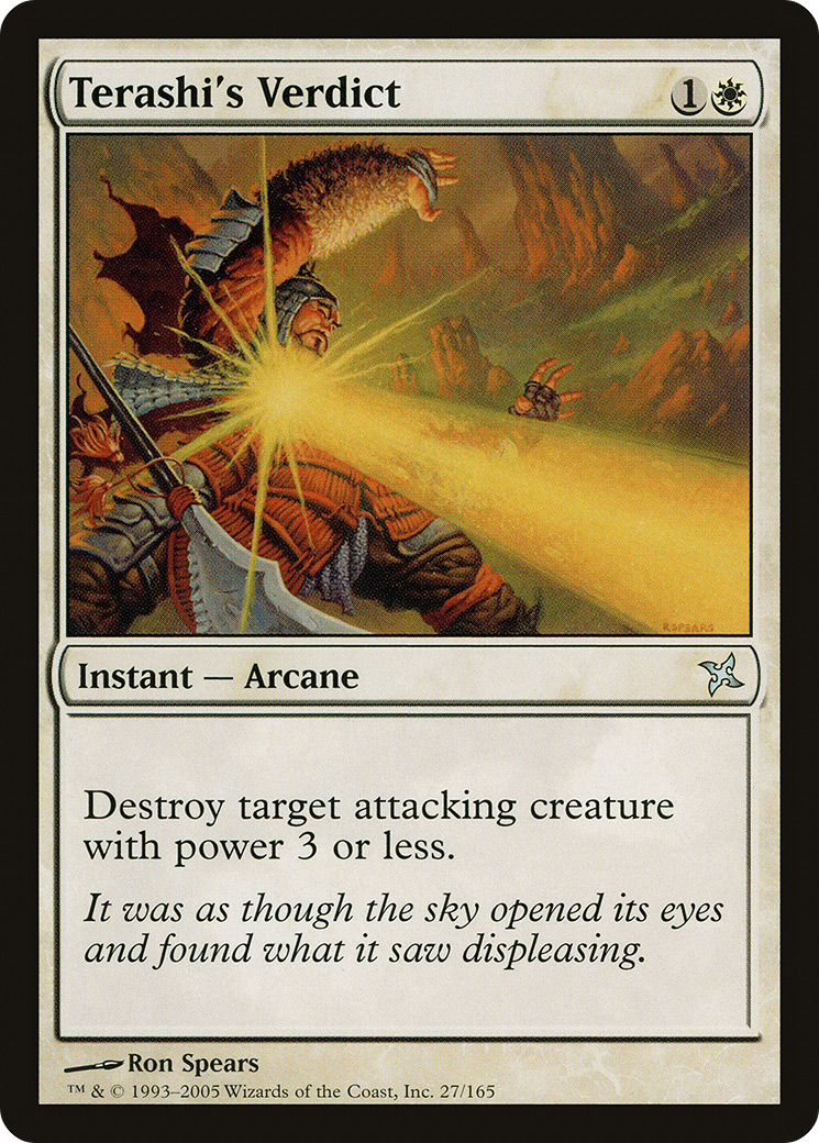 Terashi's Verdict [Betrayers of Kamigawa] Foil