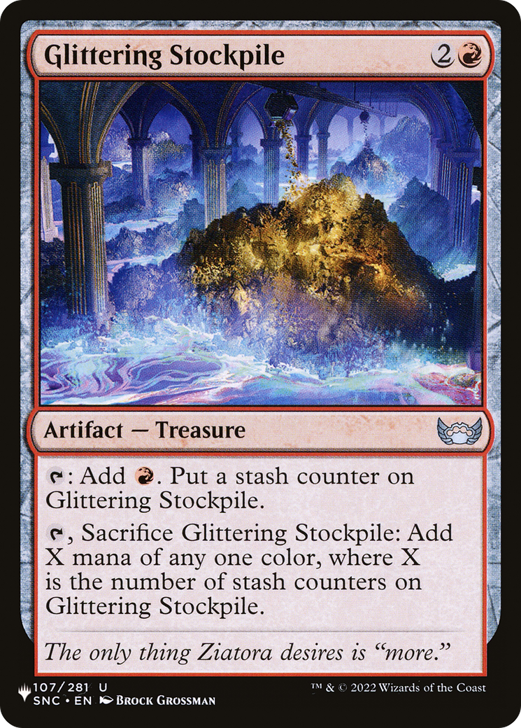 Glittering Stockpile |  Foil (SNC-107) [The List]